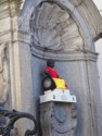 Mannekin Pis dressed in a wheelchair for charity
